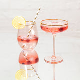 Tumbler Glasses Rose Crystal - Set of 2 - Cristina Re Designs