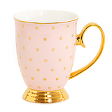 Mug Polka Gold Blush - Cristina Re Designs
