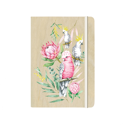 Parrots & Proteas - B6 Notebook - Cristina Re Designs