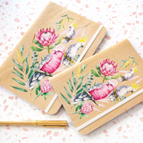 Parrots & Proteas - B6 Notebook - Cristina Re Designs