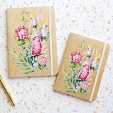 Parrots & Proteas - B6 Notebook - Cristina Re Designs