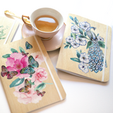 Peacock Garden - B6 Notebook - Cristina Re Designs