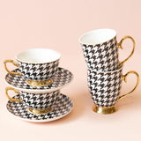 Teacup Houndstooth - Cristina Re Designs